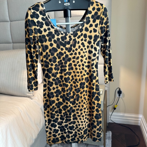 H&M Dresses Nwt Hm Leopard Mini Dress Poshmark